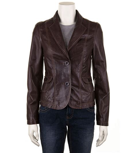 Woodland Willow Ladies Leather Jacket From Fife Country