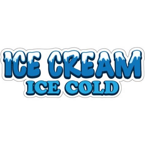 Signmission 8 In Decal Concession Stand Food Truck Sticker Ice Cream