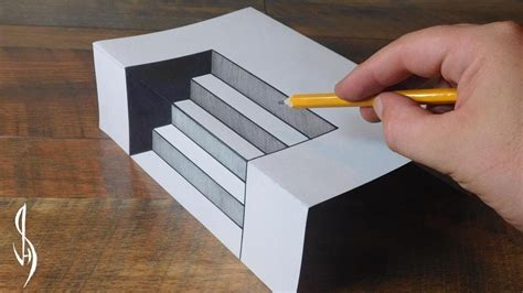 3d Step By Step Drawings Ultimate Guide On How To Draw 3d Steps Trick