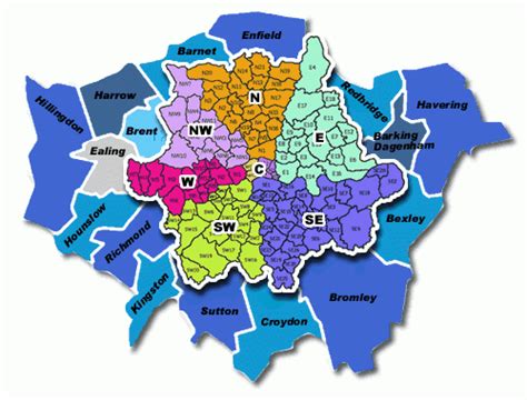 Greater London Postcodes South West London Tv