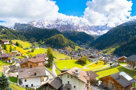 Selva Di Val Gardena Village In Trentino Alto Adige Dolomites Italy