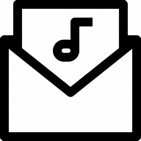 Business Communication Email Letter Mail Music Open Icon