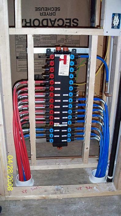The logic approach maximizes the flexibility of pex pipe to reduce connections and potential leak points, while from fewer connections to faster installations to greater performance, you can see why it makes sense to install a pex plumbing system with a logic design. My Pex install | Plumbing installation, Pex plumbing, Diy ...