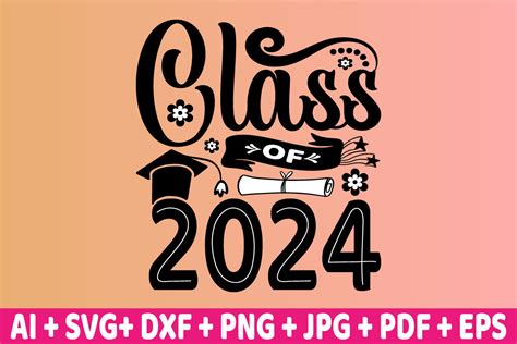 Class Of 2024 Svg Design Graphic By Creative Svg Corner · Creative Fabrica