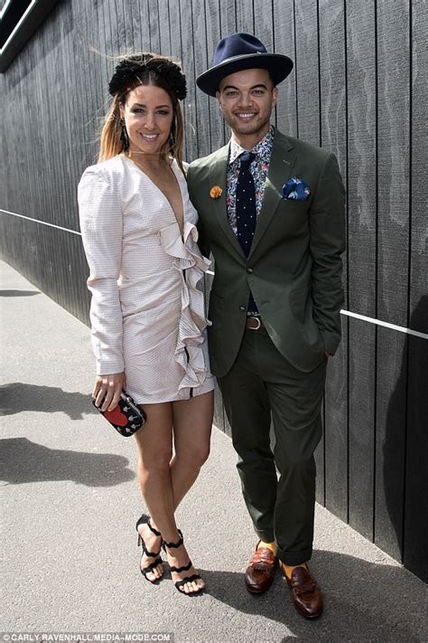 Guy Sebastian And Wife Jules Attend Melbourne Cup Daily Mail Online