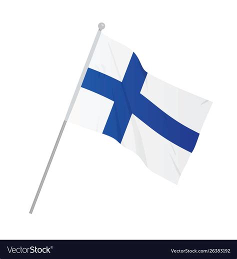 Finland National Flag Royalty Free Vector Image