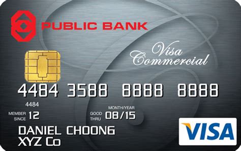 All you need to do is download the application form, print it. Die Public Bank Visa Commercial Card