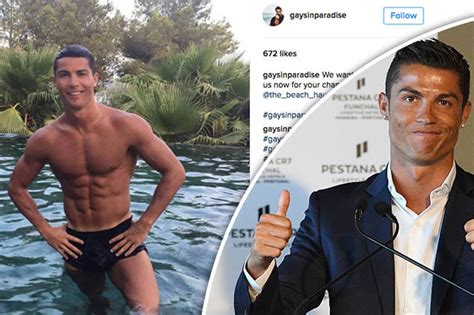 Real Madrid Star Cristiano Ronaldo In Gay Paradise Footballer Featured On Instagram Page