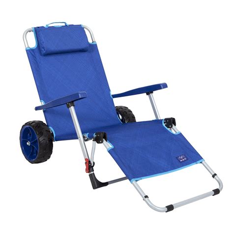 Buy Mac Sports 2 In 1 Outdoor Beach Cart Folding Lounge Chair Wlock