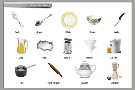 It cooks the top and you're ready to serve. English Department SESERI: Visual Vocabulary: Kitchen Utensils