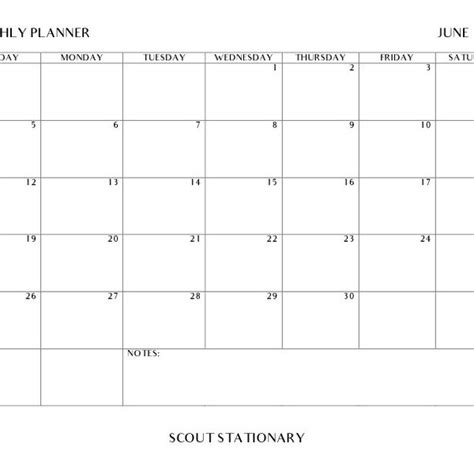 Aesthetic June Calendar Etsy