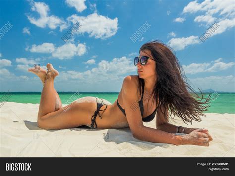 Woman Bikini Laying Image And Photo Free Trial Bigstock