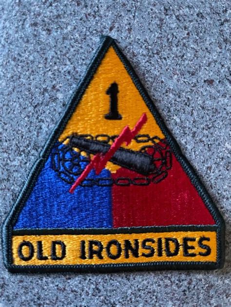 Us Army 1st Armored Division Patch Etsy