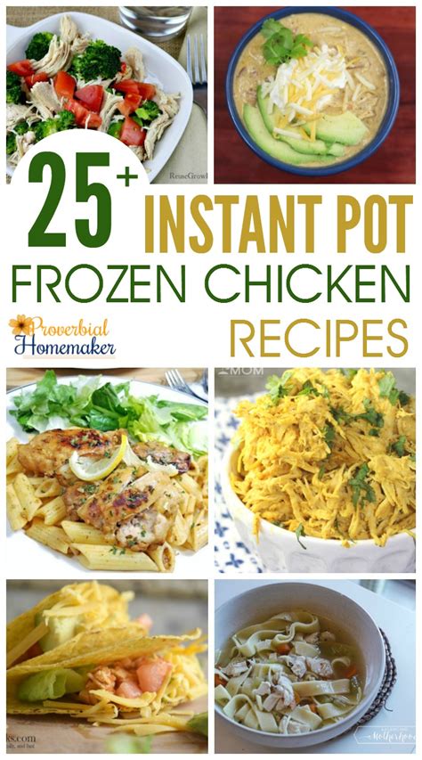 This creamy lemon chicken with orzo is worthy of a dinner with friends. 25+ Instant Pot Frozen Chicken Recipes - Proverbial Homemaker