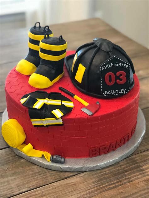Firefighter Cake Firefighter Birthday Cakes Firefighter Birthday