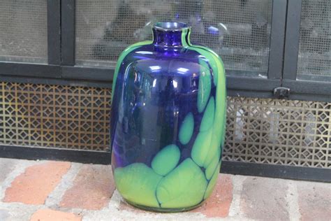 Jan Gabrhel Art Glass Vase Glass Jardiniere Sculpture Chlum U Etsy
