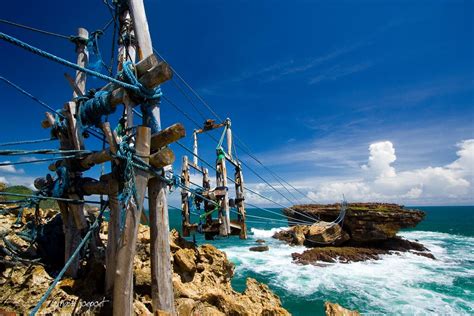 Old Gondola Pantai Timang Yogyakarta Indonesia Photography And