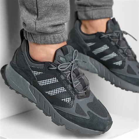 Adidas Originals Baskets Zx 1k Boost Seas 2 Gw6804 Grey Five Carbon