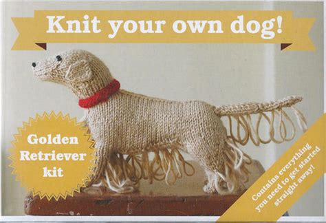 Knit Your Own Dog Knitting Kit Golden Retriever Muir And Osborne