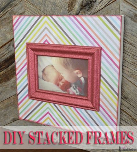 Diy Stacked Picture Frame Made To Be A Momma