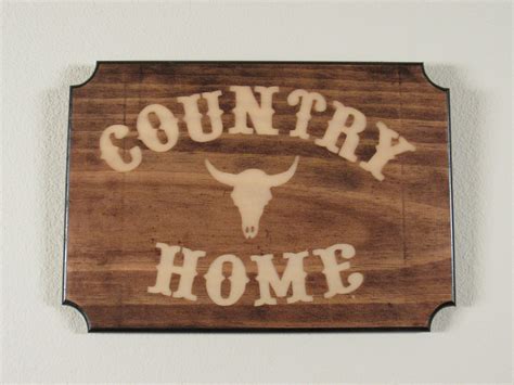 Country Home Signcountry Signwestern Signrustic Signwall Etsy