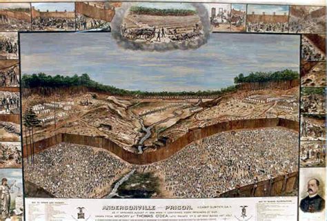 Below, for your research and enjoyment, we present this work in progress. O'Dea Drawing of the Andersonville Prison in 1864 ...