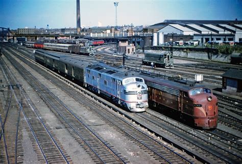 Transpress Nz Chicago Burlington And Quincy Railroad E9 In St Louis 1954