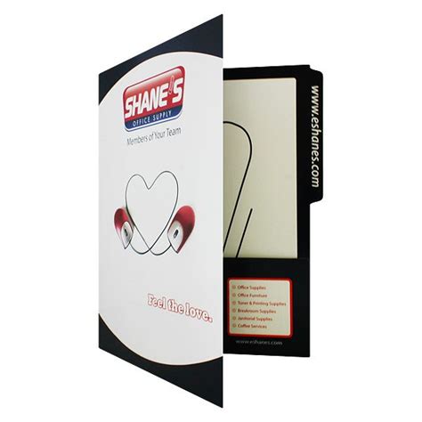 File Folder Design Shanes Office Supply Single Pocket Folders