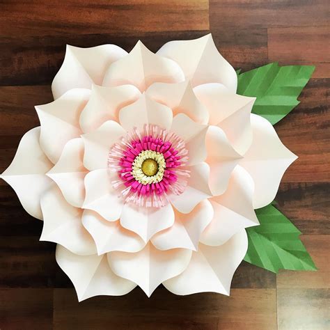 Download SVG DXF Petal 3 Paper Flowers Template Cricut Silhouette Cutting Machines Ready for Wedding and ...