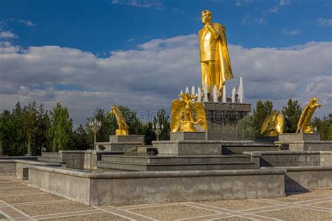 Monument Of Turkmenbashi The First President Of Turkmenistan Ashgabat