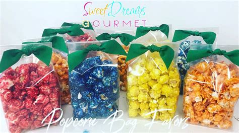 Popcorn Favor Bags Small Many Colors Available Etsy