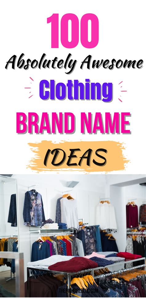 Fashion Brand Name Ideas