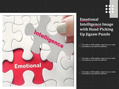 Emotional Intelligence Image With Hand Picking Up Jigsaw Puzzle