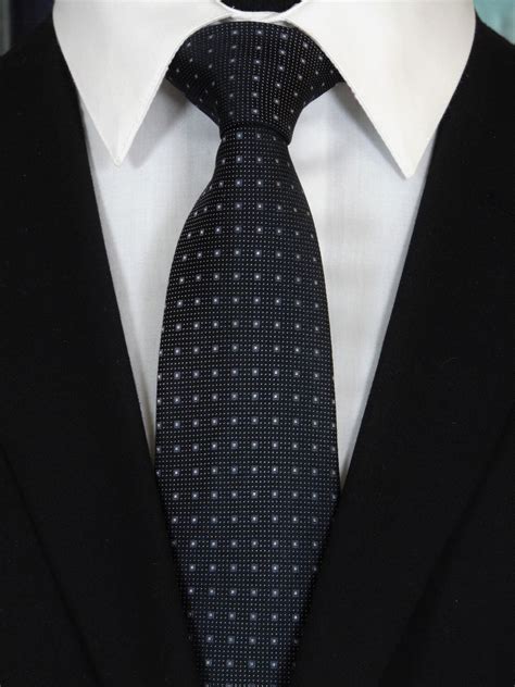Black Tie Wedding Mens Black Necktie For Weddings