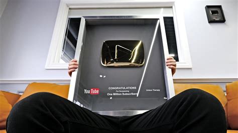 The golden play button is the second creator award. Gold Play Button Unboxing! - YouTube