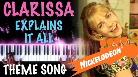 Clarissa Explains It All Theme Song Pianosynthesia Youtube