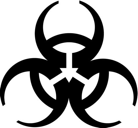 Biohazard Simple Symbol Transparent Png Stickpng
