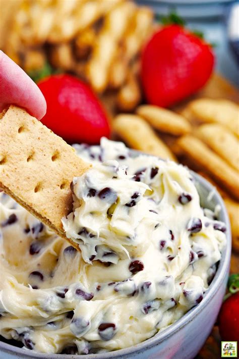 easy chocolate chip cookie dough dip recipe this mama cooks on a diet