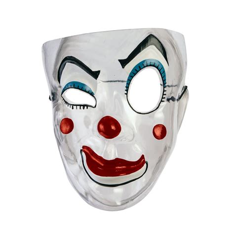Transparent Mask Clown Halloween Costume Accessory