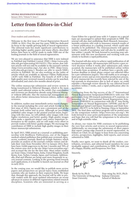 Pdf Letter From Editors In Chief