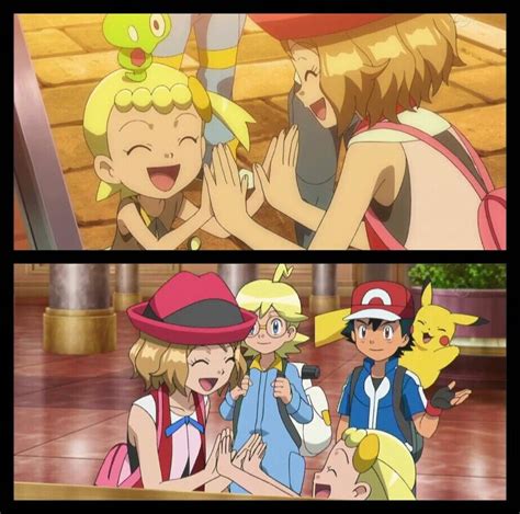 Ash Ketchum And Pikachu With Their Kalos Friends I Give Good