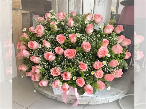 Pink Rose Flower Basket Malaysia Online Florist Florist In Kl