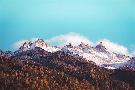 Blue Sky Mountains Landscape Trees 5k Hd Nature 4k Wallpapers Images