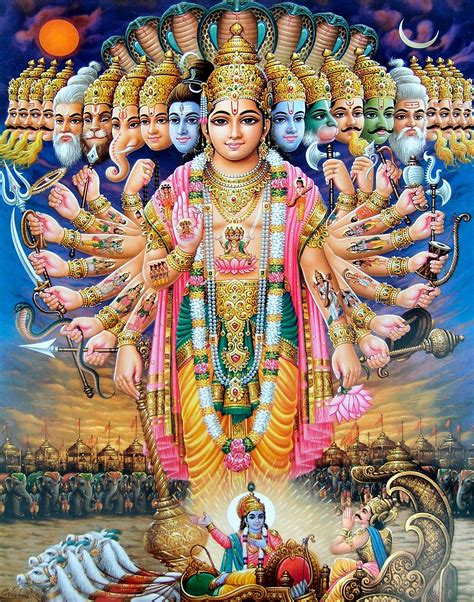 Vishvarupa Hindu Art Hindu Gods Vishnu