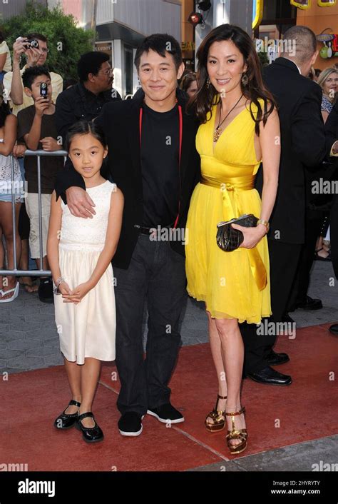 Jet Li Daughter Jane And Michelle Yeoh Attending The The Mummy Tomb