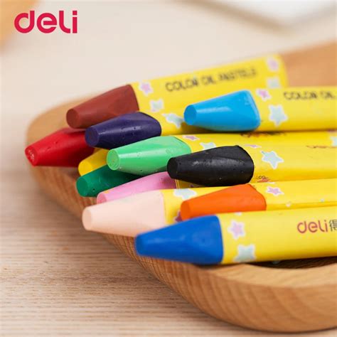 Deli Quality 12243648 Colors Cute Wax Caryon Set For School Kids