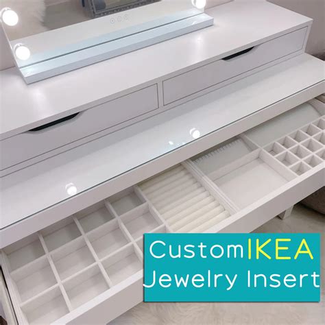 By Fedex Custom Ikea Malm Jewelry Drawer Insert Jewelry Etsy