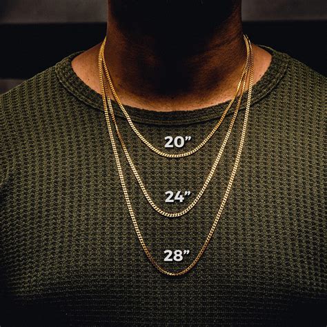 Men Necklace Length Guide How To Measure And Choose The Right Necklace