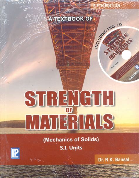 A Textbook Of Strength Of Materials Mechanics Of Solids Si Units