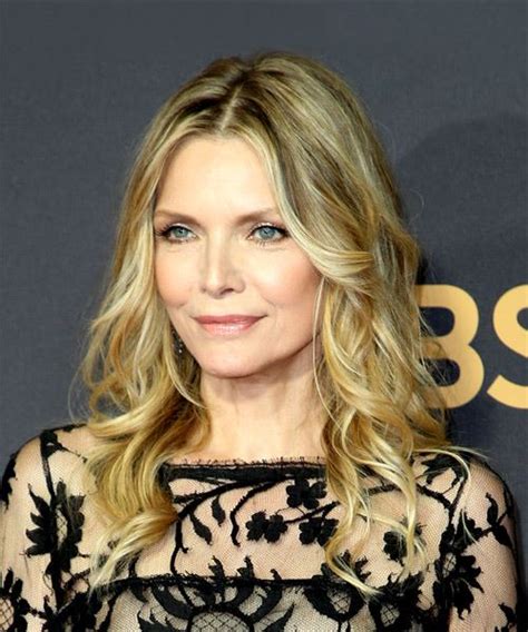 Michelle Pfeiffer Medium Wavy Casual Hairstyle Blonde Hair Color